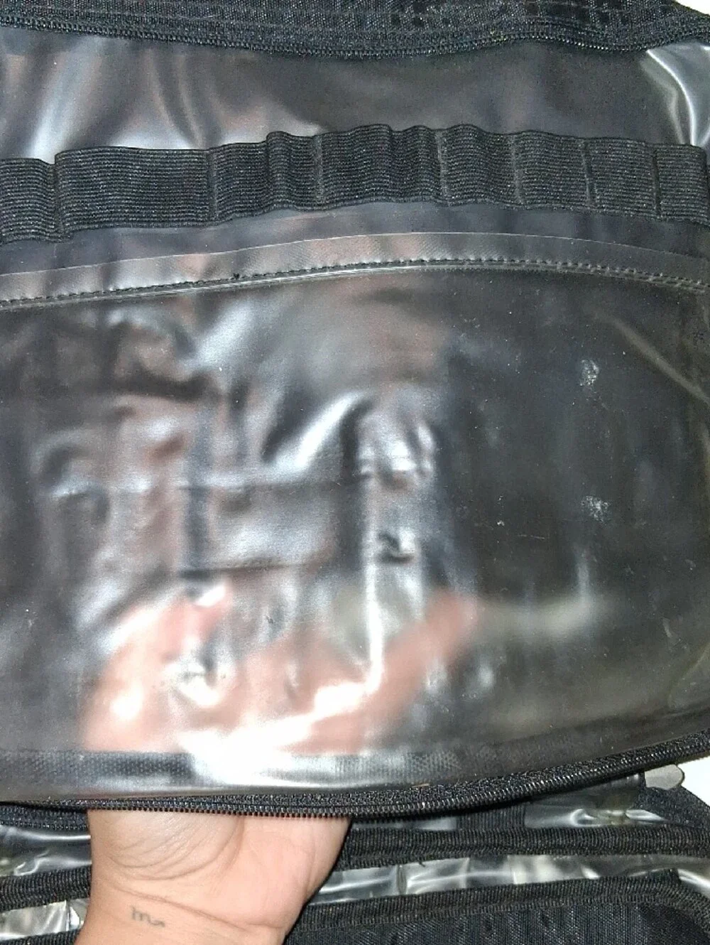 Murano Black Men's Travel Briefcase with Front Zip Pocket